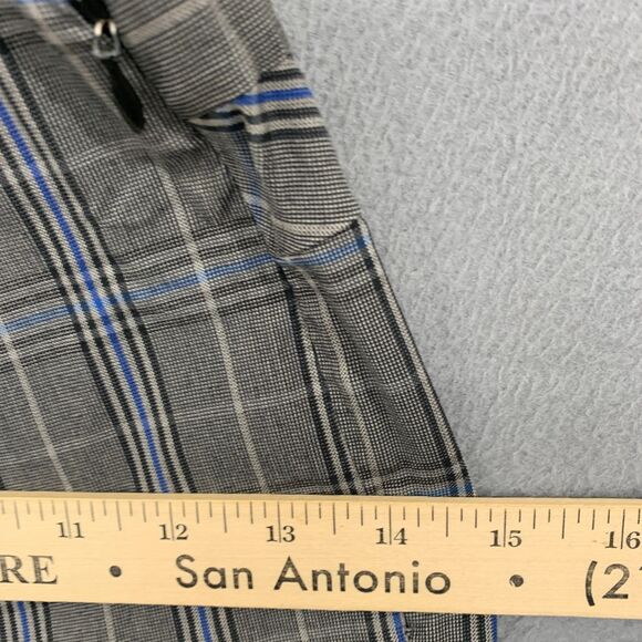 RAG & BONE New York Simone Pants Size 4 Stretch Plaid Blue Black Grey - Picture 8 of 16